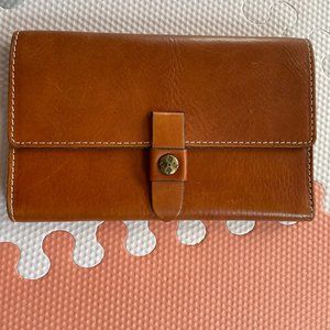 Patricia Nash Italian Leather Wallet (light brown or cognac)